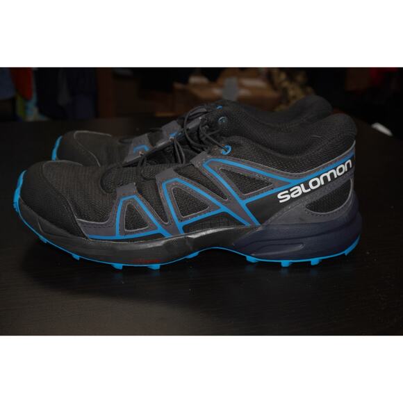 Salomon Speedcross Trail Running Shoes Black Blue Men’s 4 Women’s 5.5 - Picture 5 of 11